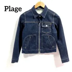 美品 Plage IncloudinessストレッチデニムZIP ジャケット