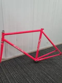 元プロ競輪選手レース使用 自転車 フレーム ボンバープロ 前上がり ラグレス