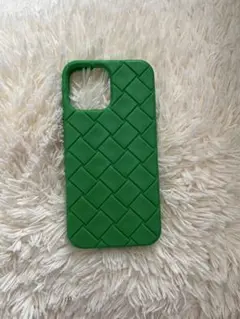 極美品✨ボッテガヴェネタ iPhone13proMax スマホケース  緑 BOTTEGA VENETA（iPhoneケース ・ グリーン・カーキ/緑色系）の