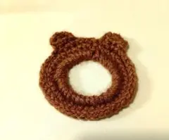 【ハンドメイド】キッズ　子供　シュシュ　くま　熊　bear
