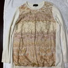 DAKS カットソー アイボリー　シルク　４０
