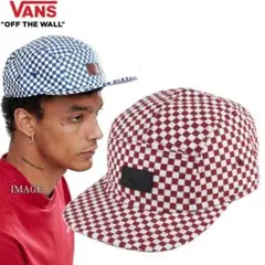 新品 USA購入 VANS US企画 ギンガムチェック ジェットキャップ 赤白