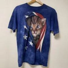 THE MOUNTAIN ザマウンテン 猫 半袖 Tシャツ XL