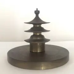 真鍮製 五重塔 置物
