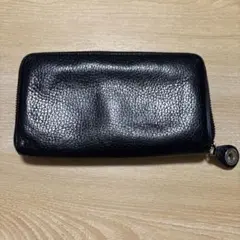 本革　レザー　長財布 黒