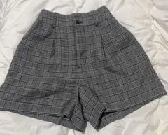 チェック柄パンツ
