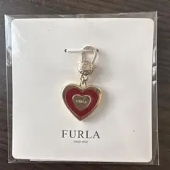 FURLA ハート型チャーム レッド