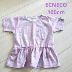 ECNECO　半袖　Tシャツ　パープル　ゆめかわ　ユニコーン