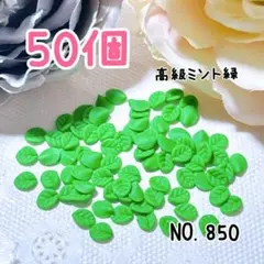 850.高級ミント緑50個 バジル ミニチュア ジオラマ デコレーション