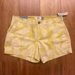 【新品未使用】OLD NAVY パイナップル柄ショートパンツ Oサイズ（XS）