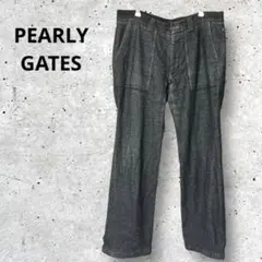 パーリーゲイツ ゴルフウェア 黒パンツ サイズ5 ウール312¥