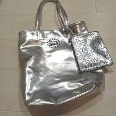 Kitsch Hang シルバートートバッグ