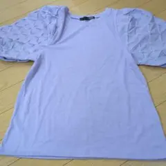 SUGAR SPOON ラベンダーパフスリーブTシャツ