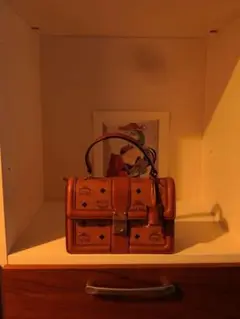 【MCM】2WAY ミニバッグ　ヴィセトス　コニャック