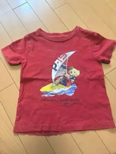 ポロベア Tシャツ　赤　サーフィン　90 半袖