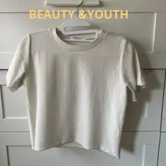 【新品】【BEAUTY &YOUTH】今期♪ラメショートスリーブTシャツ