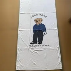 Polo Bear ビーチタオル ホワイト by Ralph Lauren