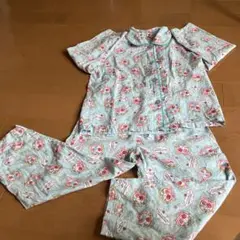 さくらんぼプリント コットンパジャマ上下セット120サイズ