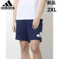 新品　adidas メンズ ジャージハーフパンツ ショーツパンツ　2XLサイズ