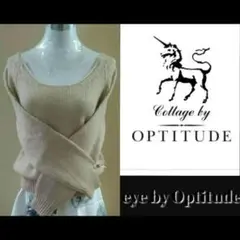 EYE by Optitude ニットトップス ふわふわ モヘア ベージュ系