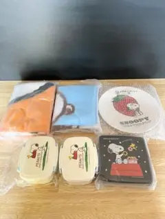 《新品未使用》スヌーピー　弁当箱　お重　ブランケット