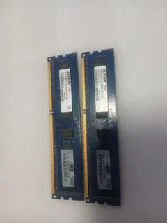 ELPIDA 2R×8 PC3-10600U DDR3 2GB 2枚,セット