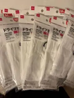 ドライブ手袋 Mサイズ 2ペアセット 白（計30セット）