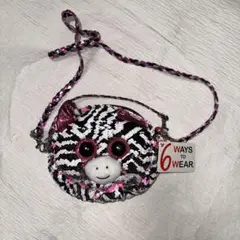 新品タグ付き◼️Ty Inc. 6通りゼブラ柄ショルダーバッグ