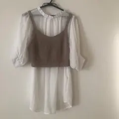ビスチェ　ブラウスセット
