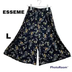 ESSEME エシーム ワイドパンツ【L】花柄 フラワー