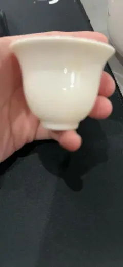 ホワイト陶器カップ型茶碗24
