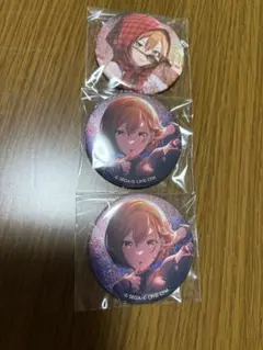 プロセカ グリッター缶バッジ3点 MEIKO 特訓前後 フィラメントフィーバー