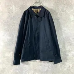 DAKS　ブルゾン　ジップジャケット　ショート丈　ネイビー