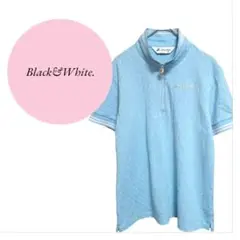 【ブラックアンドホワイト】Black&White♡ハーフジップ【L】スポーツ