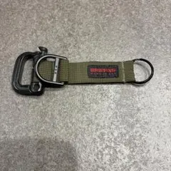 BRIEFING オリーブ ナイロン キーホルダー