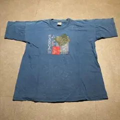 Nasca ナスカ　ペルー　半袖　tシャツ　青　ブルー　L