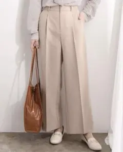 《24h以内発送》VIS ベージュパンツ　ワイドパンツ　Sサイズ