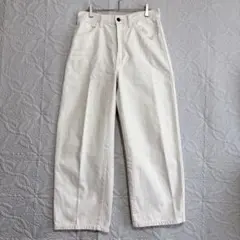UNIQLO U ホワイト ワイドデニムパンツ　27インチ　レディース