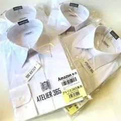 ATELIER365 Yシャツ 白 Mサイズ 長袖4枚セット 新品未使用