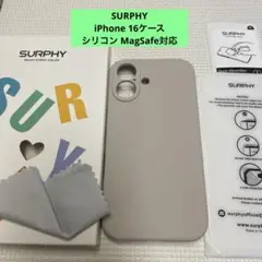 SURPHY iPhone 16ケース シリコン MagSafe対応