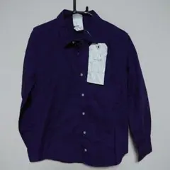 新品 フーズフー パープル シャツ