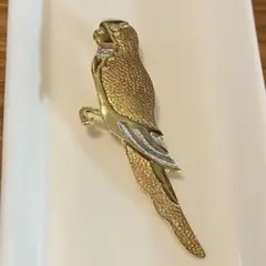 ゴールド 鳥 ブローチ