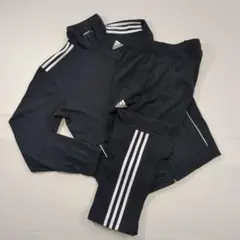 adidas アディダス　トラックジャケット　ジャージブラック×ホワイト　M