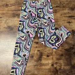 子供服　カラフルハート模様スパッツ