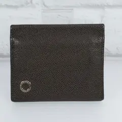 【良品】ブルガリ BVLGARI カードケース パスケース レザー ブラウン系