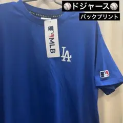 【新品】MLB LA ドジャース Tシャツ バックプリント 刺繍 綿100%