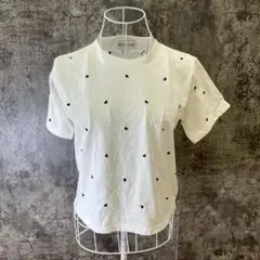✨DOUBLE FLAGS✨ダブルフラッグス♡半袖Tシャツ♡ハート柄♡白(F)