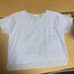 涼しいトップス　綿90% 麻10% レディースLL ブラウス　カットソー