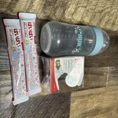NUK 哺乳瓶 250ml 透明 水色➕乳首他