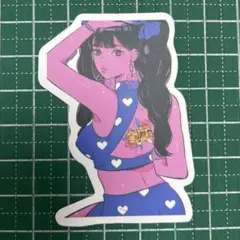 女性キャラクター 防水ステッカー